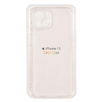 Чехол Clear Case для Apple iPhone 13, прозрачный, силикон