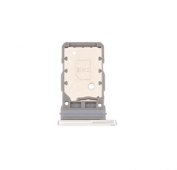 Держатель (лоток) SIM-карты для Samsung Galaxy S21 (G996B), серебряный