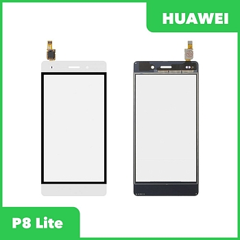 Сенсорное стекло (тачскрин) для Huawei P8 Lite, белый